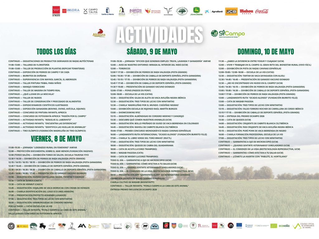 Actividades SICampo 2026